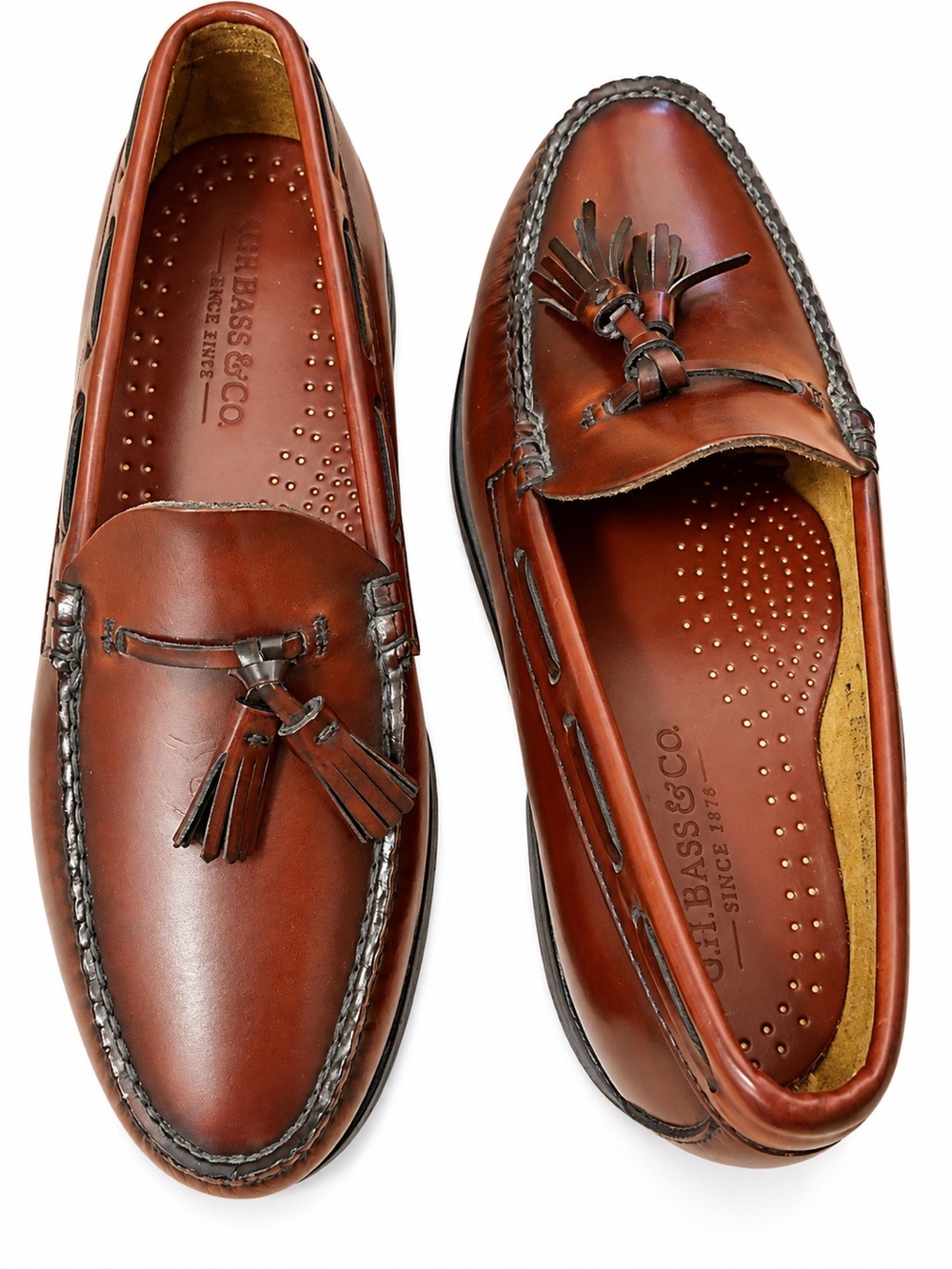 G.H. Bass Weejuns Leather Tassel Loafers Fall Fashion Women’s Sz 9 Men’s Sz 8